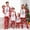 B-Red, variant on Family Christmas Matching Pajamas Set Merry Xmas Jammies Suits Parent-Child Clothing Long Sleeve Crewneck Blouses and Plaid Pjs Long Pants Home Sleepwear