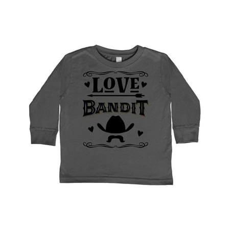 

Inktastic Valentines Day Boys Love Bandit Gift Toddler Boy Girl Long Sleeve T-Shirt