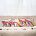 thumbnail image 4 of Ambesonne Abstract Throw Pillow Cover 4 Pack, Modern Trippy, 16", Multicolor, 4 of 5