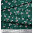 thumbnail image 2 of Soimoi Rayon Fabric Leaves & Rose Floral Fabric Prints By Yard 56 Inch Wide, 2 of 3