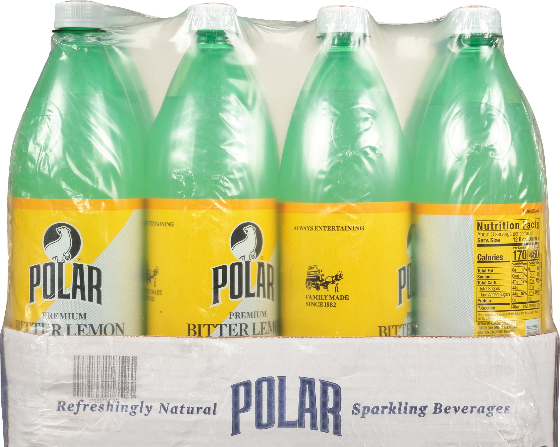 Polar Soda, Lemon, 33.8 Fl Oz, 12 Ct - Walmart.com