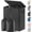 Black, variant on Double Laundry Hamper with Lid and Removable Laundry Bags, Large Collapsible 2 Dividers Dirty Clothes Basket with Handles for Bedroom Laundry Room Closet Bathroom College, 155L Black