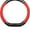 Black-red-stripe-U, variant on D-shape Car Steering Wheel Cover Sport Carbon Fiber and PU Leather Universal For Diameter 38cm Non-slip Car Steering Wheel Protector, Black-G