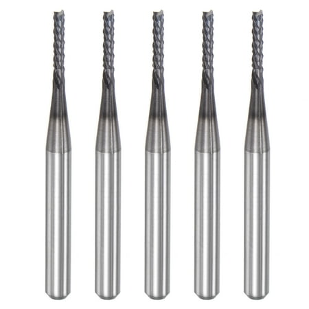

Uxcell 1/8 Shank 1.4mm x 8mm Diamond Film Coated Carbide Left Hand End Mill Bits 5 Pack
