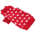 thumbnail image 3 of KAKOWELY Suéter de punto para perros pequeños, ropa para perros pequeños, suéter con estampado de corazones para cachorros, suéter de punto para perros pequeños (talla XS), 3 of 5