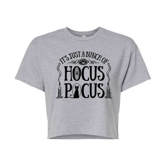 Hocus Pocus - Just a Bunch of Hocus Pocus - Juniors Cropped Cotton Blend T-Shirt