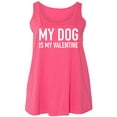 thumbnail image 1 of My Dog Is My Valentine Womens Tank Top, 1 of 1