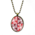 thumbnail image 1 of Red Windll Mexico Totems Ancient Civilization Necklace Vintage Chain Bead Pendant Jewelry Collection, 1 of 3