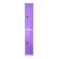 thumbnail image 5 of AdirOffice 72" Steel 2 Tier Large Metal Storage Locker w/2 Doors, Purple, 5 of 7