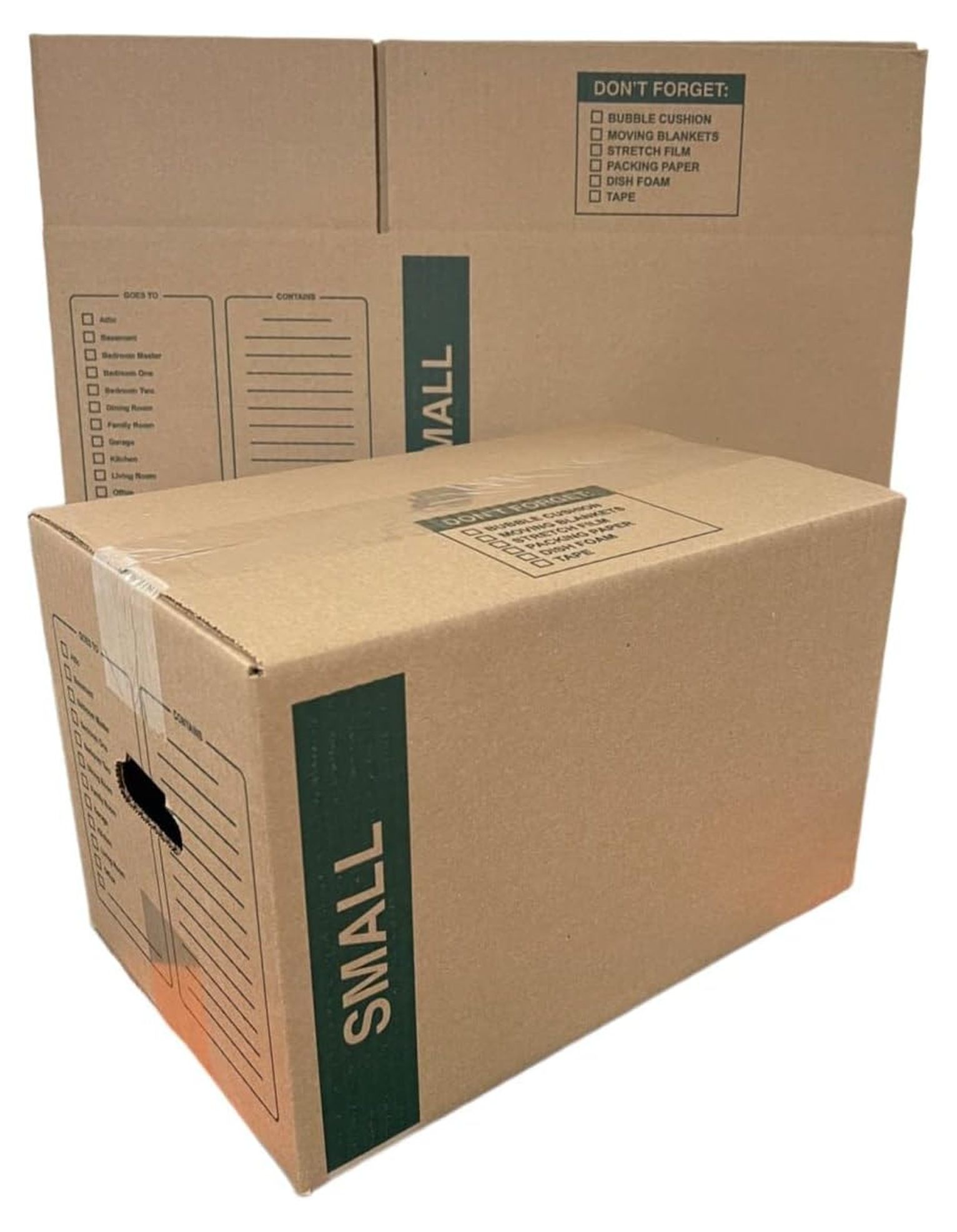 25 - Pack Small Cardboard Moving Boxes 16x10x10 32 ECT With Handles