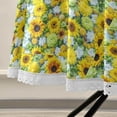 thumbnail image 5 of Coolnut 60" Sunflower Outdoor Tablecloth with Umbrella Hole and Zipper, Waterproof Round Tablecloth for Party,Patio,Picnic,Holiday Dinner,Summer, 5 of 7