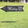 thumbnail image 3 of 1 Set Wedding Signs Printing Wedding Directional Road Signs with Stand Rods, 3 of 9