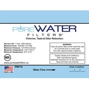 Inline Water Filter Kit for Ice Makers with 1/4 Tubing and a T-Connector