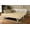 Canton Cream, variant on Kodiak Furniture Boho Wood Daybed and Pop Up Bed in White with Linen Mattress