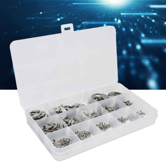 E Clip, Standard Design Stainless Steel Durable Wide Use Retaining For Shaft For Gear For Bearing