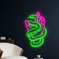 thumbnail image 2 of Handmadetneonsign Snake Wrapped Around A Hand Neon Sign, Snake Neon Art Decor, Snake Wall Decor, 2 of 5
