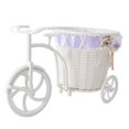 thumbnail image 4 of Flower Basket Rattan Tricycle Shape Home Decoration Large Size White 1pc, 4 of 5