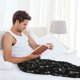 thumbnail image 5 of Balery Happy Skeletons Dancing Pantalones de pijama para hombre, pijama ultraligero, pantalón de descanso-Medium, 5 of 5