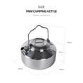 thumbnail image 6 of Teakettles,Stainless Steel Kettle Picnic Cooker 1l Coffee Pot Handle Pot Portable Coffee Pot Picnic Cooker Cooker 1l Teapot Siuke Dsfen Anrio Adben Pot Kettle Portable Maiju, 6 of 6