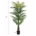 thumbnail image 5 of HiPlants 6ft Artificial Palm Plants, 6ft Fake Palm Tree, Pre Potted Faux Greenry Tree for Home Decor Office House Living Room Indoor Outdoor, Big Fake Plants Fake House Plants, 5 of 7