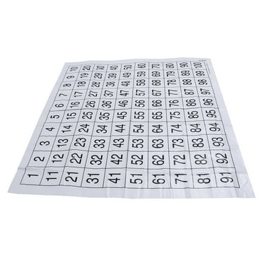 1 Set Children Numbers 1 to 100 Wall Chart for Preschool Learning Poster