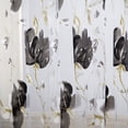 thumbnail image 2 of Bouanq Sheer Curtains for Living-Room Long Blossom Print on Flax Linen Blend Window Curtain Panels, 2 of 3