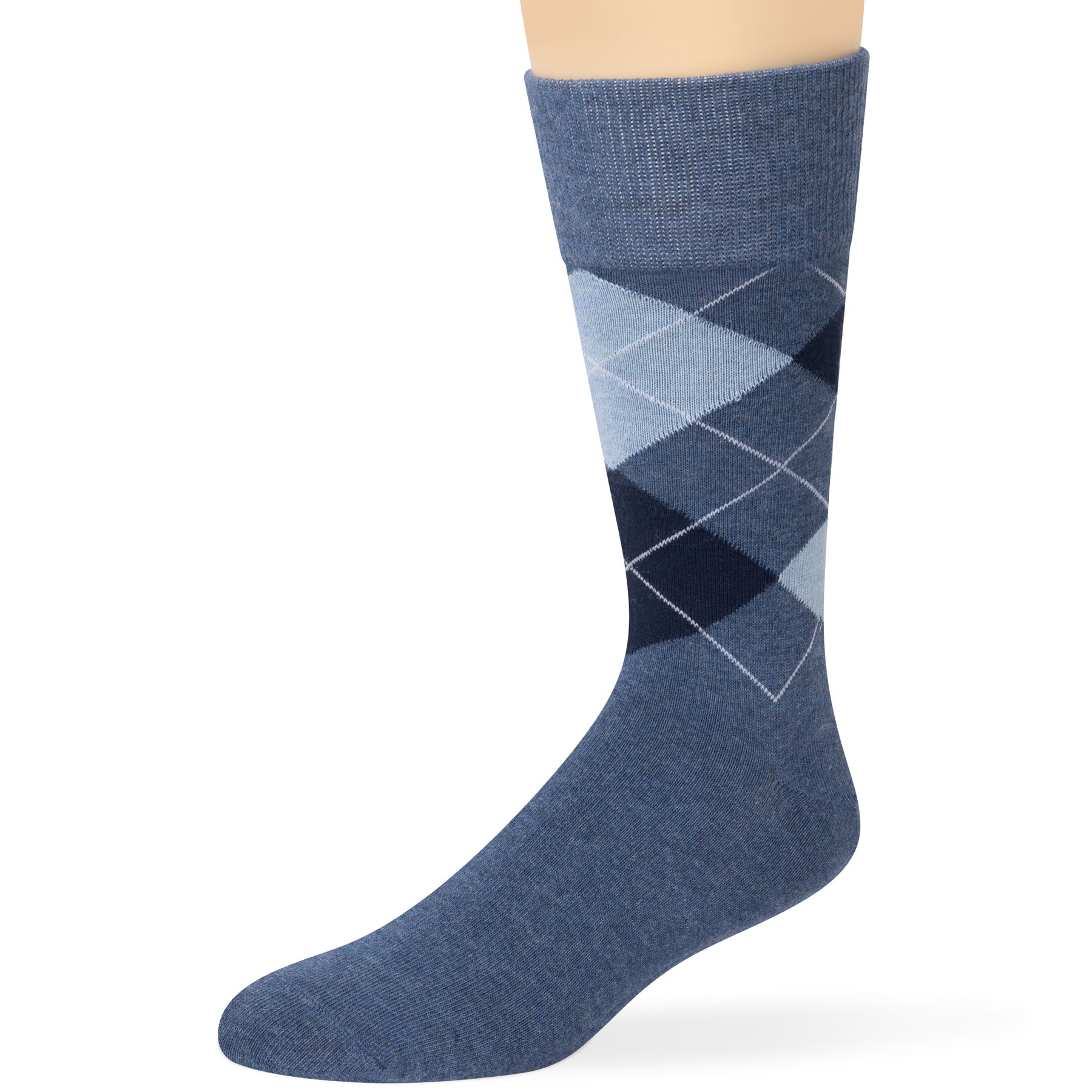 Men's Classic Dress Socks Black and Navy Assorted (5 Pack), Black