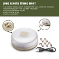 thumbnail image 3 of Ozark Trail 600 Lumen 2-in-1 Camping Light with 32.5 ft String Light – Lantern & Ambient Lighting Combo, Beige/White, 3 of 14