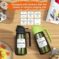 thumbnail image 2 of 2 in 1 Glass Oil Sprayer and Dispenser, 16oz/470ml Olive Cooking, Air Fryer and Salad, for Kitchen Gadgets and Air Fryer Accessories with Stickers, 2 of 8