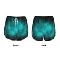 thumbnail image 3 of Fuzoiu stars and sparkles Print Women's Athletic Shorts, Double-Layer Running Shorts with Pocket,Women's Workout Shorts for Yoga, Gym, and Workouts-XX-Large, 3 of 7