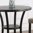 thumbnail image 4 of Roundhill Furniture Biony 36" Round Bar Table Nail Head Trim, 4 of 5