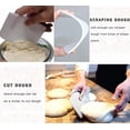 thumbnail image 4 of Batidor de masa danés Batidor de pan estilo holandés para cocinar masa madre Cocina con batidor de masa danesa de acero inoxidable Mezclador de pan 13 "" y raspador de masa, 4 of 7