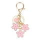 thumbnail image 1 of Llave de Encanto de Flor Rosa Uxcell, Llavero Enameled Inicial Floral Lindos para Mujeres Accesorios de Bolsa, 1 of 6