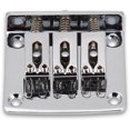 thumbnail image 4 of Electric Guitar Bridge, 3 String Fixed Guitar Bridge Replacement Part with 4 Screws Fit for Cigarbox Electric Guitar, 4 of 5