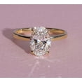 thumbnail image 4 of ESTE ORIGIN 2ct Oval Moissanite Diamond Engagement Ring in 14K Yellow Gold Wedding Ring for Women 8., 4 of 8