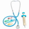 thumbnail image 3 of Pink Metal Kids' Stethoscope Toy - 4.5cm Diameter Realistic Design for Doctor/Nurse Role-Play, Safe Educational Tool for 4-6 Years Old, Promotes Interactive Play, Imagination & Skill Development in, 3 of 6