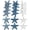 Style 2, variant on Hzzsbu Random Mixed Marine Art & Craft Kit Blue White Wood Crafts DIY Embellishment 18Pcs/Set Decor Mini Wooden Beach Craft