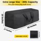 thumbnail image 2 of Bolsa de viaje Vorspack extra grande de 250 litros para viajes y acampadas, color negro, 2 of 7