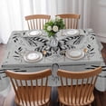thumbnail image 3 of Grey Butterfly Table Cloth Waterproof Tablecloths, Vintage Boho Spring Floral Botancial Tablecloth Dining Table Cover for Kitchen Party Tabletop Outdoor, Rectangle Tablecloth 52x70 Inch, 3 of 9
