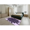 thumbnail image 4 of Ahgly Company Indoor Square Patterned Dark Purple Area Rugs, 5' Square, 4 of 6