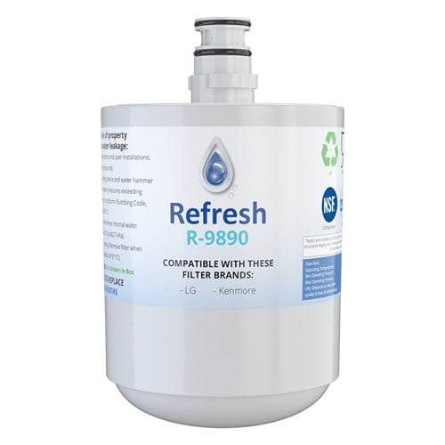 4 Pack Refresh Replacement Water Filter Fits LG Icee RFC1000A Refrigerators 