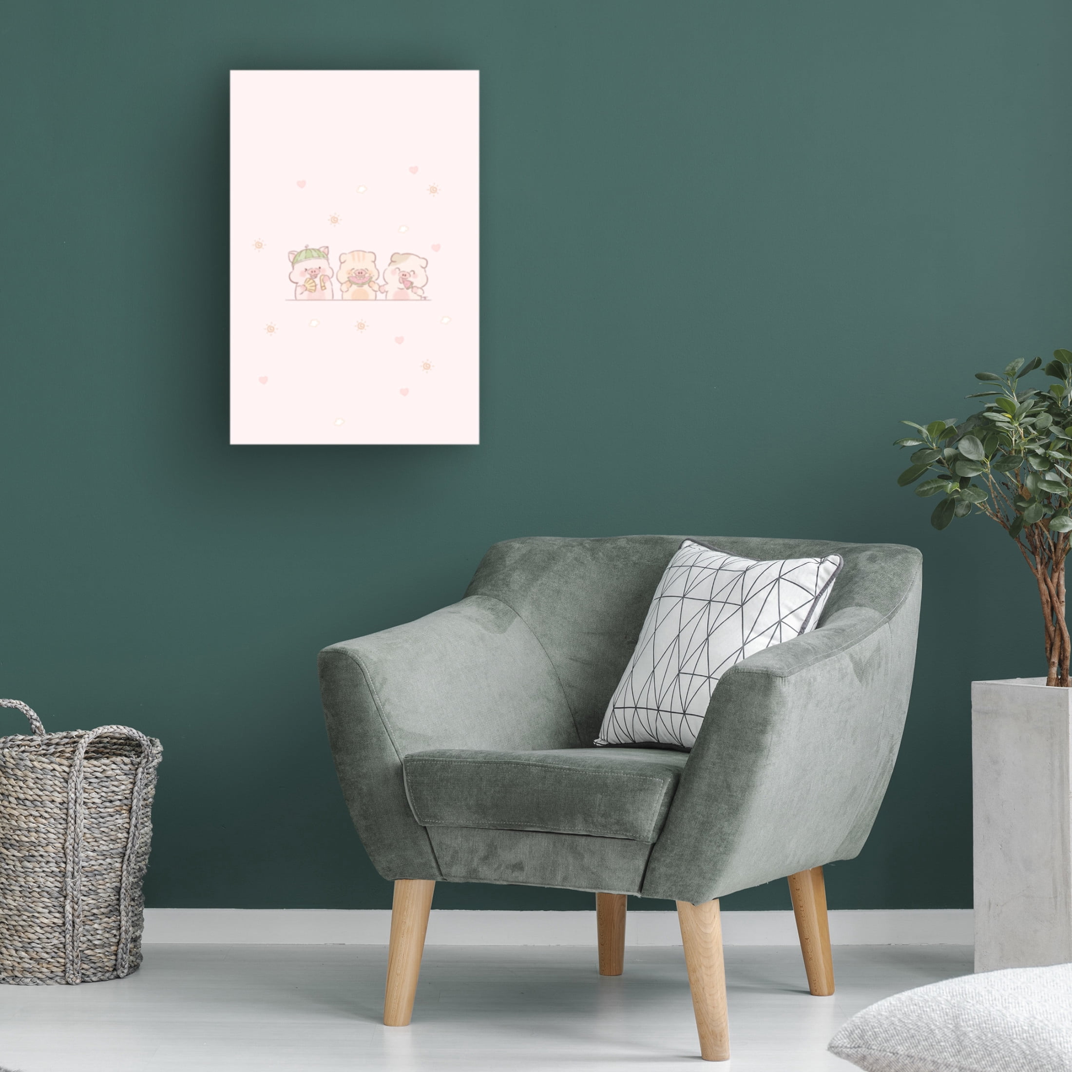 Trademark Fine Art Xuan Thai Pig Squad Canvas Wall Art