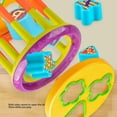 thumbnail image 3 of Montessori Activity , Exercise Coordination Geometric Matching Blocks Shape Sorting Toy Plastic Double Sided Rotating Lid  For Kindergarten, 3 of 8