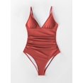 thumbnail image 3 of Maillots de Bain une Pièce pour Femmes, Contrôle du Ventre et du Cou (Taille Rouge: M), 3 of 5