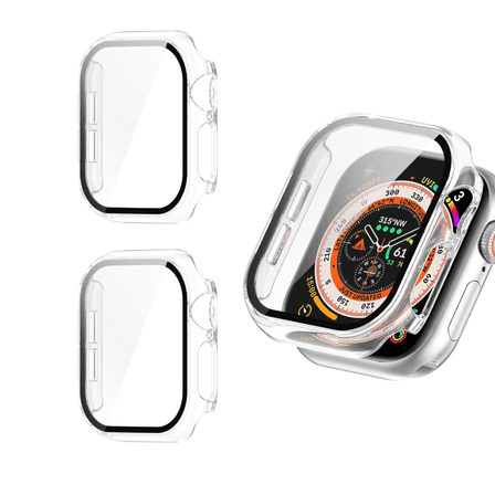 BLUUMTEK 2pack Case for Apple Watch 46MM Series 11/ 10 with Built-in Tempered Glass Screen Protector