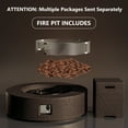 thumbnail image 5 of VENTOPYR 40.5-inch Outdoor Propane Fire Pit Coffee Table w Concrete Round Base Patio Heater, 50,000 BTU Stainless Steel Burner, Free Lava Rocks, Rain Cover, Wind Guard, Tank Cover, Gray, 5 of 8