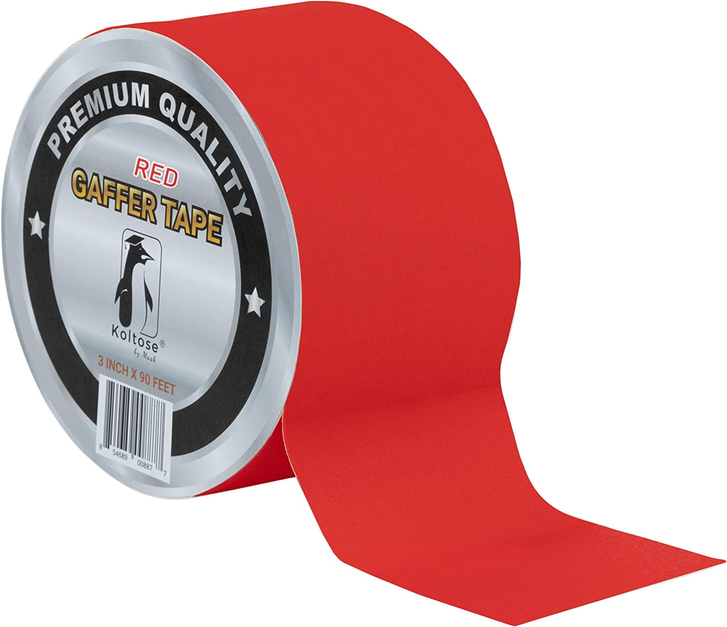 Koltose by Mash Gaffers Tape, Red, 2" in x 90 ft, NonReflective