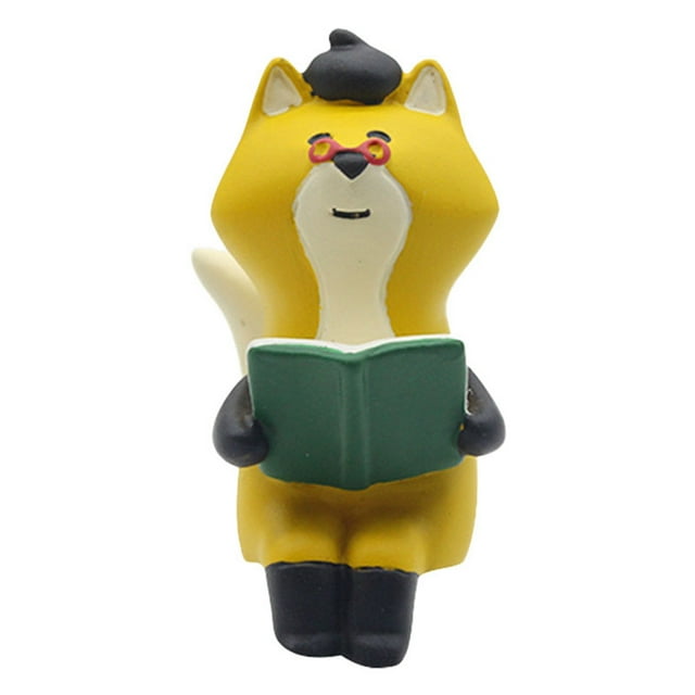 Bookshelf OrnamentsCat Bookshelf Ornament Cute Resin Statue Cat Tabletop Statue Expertly Crafted