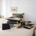 thumbnail image 6 of Manfei Rugby Ball Game 7 Pieces Bedding Comforter Set,Football Sport Theme Full Bedding Set,Brown Black Helmet Fitted Sheet Flat Sheet For Boys Teens,Super Cozy Room Decor Reversible, 6 of 8