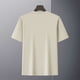 thumbnail image 5 of pstuiky camisetas para hombre, Suéter deportivo informal elástico de color liso para hombre, cuello redondo y manga corta camisetas de hombre xxxl, 5 of 9
